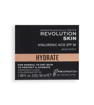 Revolution Skincare - *Hydrate* - Crema idratante con acido ialuronico SPF30 - Pelle da normale a secca