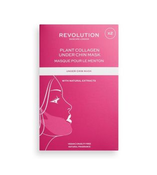 Revolution Skincare - Confezione da 2 maschere per il mento con collagene vegetale