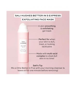 Revolution Skincare - *Sali Hughes* - Maschera facciale Better in 5 Express Exfoliating Mask