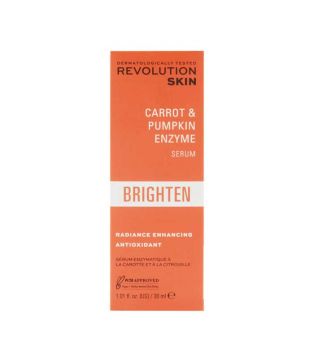 Revolution Skincare - Siero viso illuminante Brighten - Estratto di carota ed enzima di zucca
