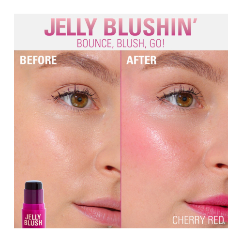 Revolution - Tinta gelatinosa per labbra e guance Jelly Blush - Cherry Red