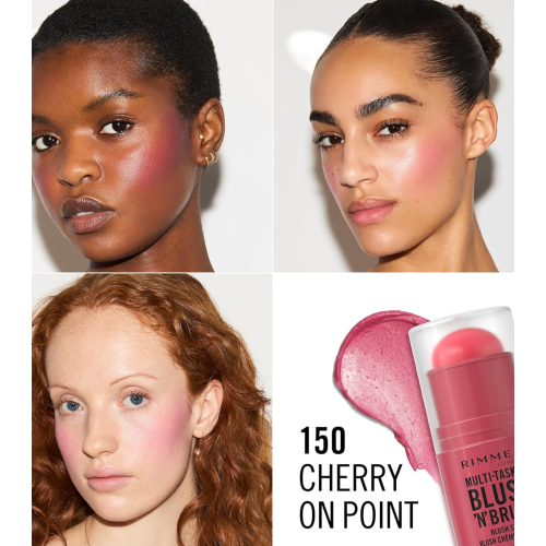 Rimmel London - Blush in stick Multitasker Blush 'N' - 150: Cherry on Point