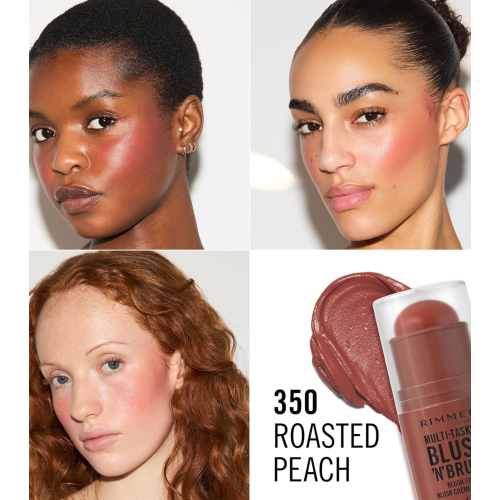 Rimmel London - Blush in stick Multitasker Blush 'N' - 350: Roased Peach