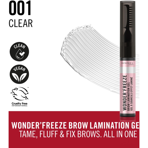 Rimmel London - Gel fissante per sopracciglia Wonder´ Freeze - 001: Clear