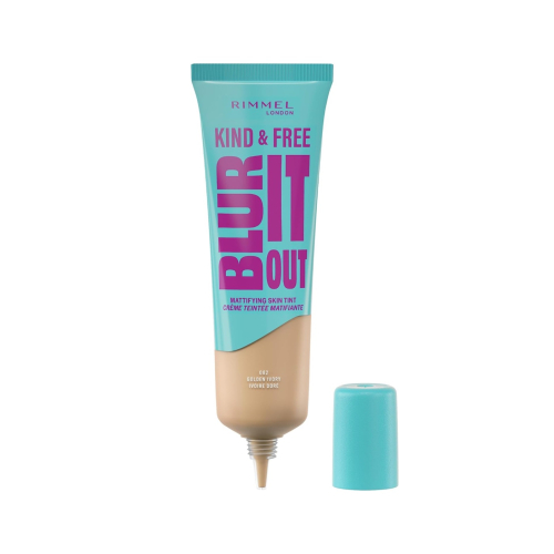 Rimmel London - *Kind & Free* - Fondotinta opacizzante Blur It Out - 082: Golden Ivory