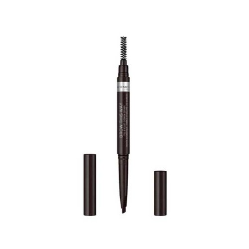 Rimmel London - Matita per sopracciglia con pennello Brow this way - 004: Soft Black