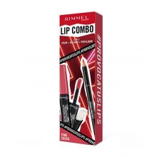 Rimmel London - Set labbra Lip Combo 3 in 1 Provocalips + Lasting Finish - Pink Crush