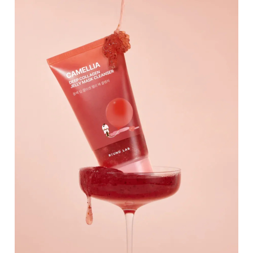 Round Lab - *Camellia* - Detergente viso Deep Collagen Jelly
