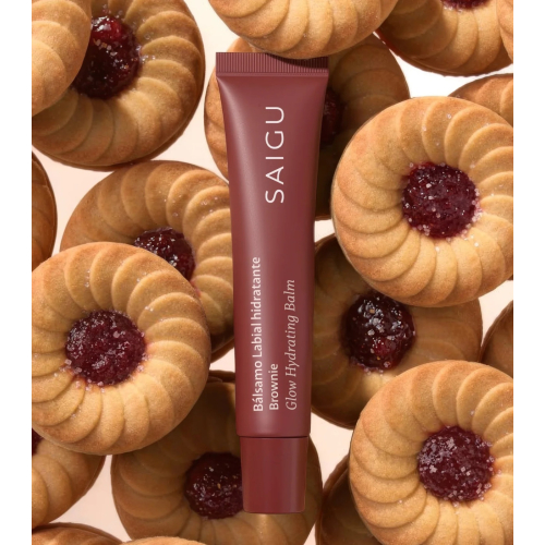 Saigu Cosmetics - Balsamo labbra idratante con effetto lucido - Brownie