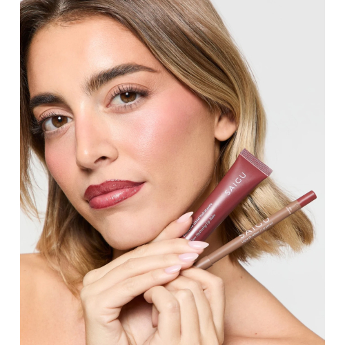 Saigu Cosmetics - Balsamo labbra idratante con effetto lucido - Brownie