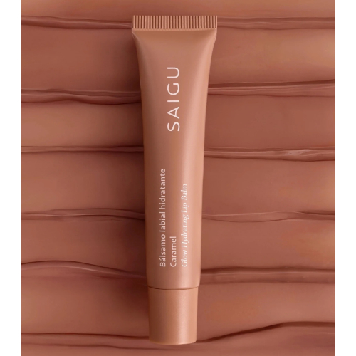 Saigu Cosmetics - Balsamo labbra idratante con effetto lucido - Caramel