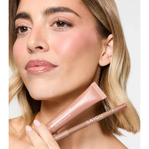 Saigu Cosmetics - Balsamo labbra idratante con effetto lucido - Caramel