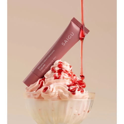 Saigu Cosmetics - Balsamo labbra idratante con effetto lucido - Cupcake