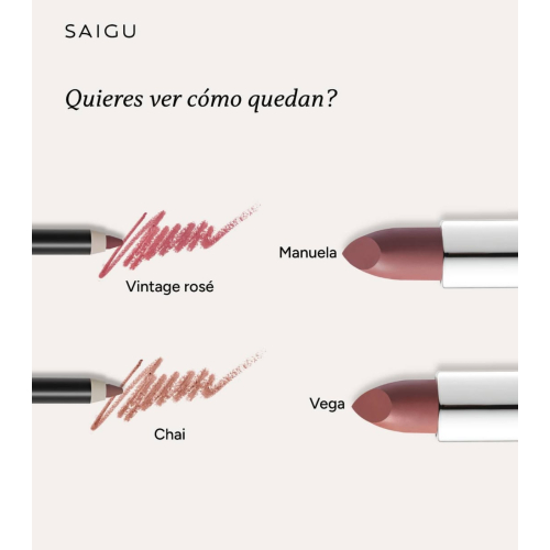 Saigu Cosmetics - Rossetto Velvet - Elena