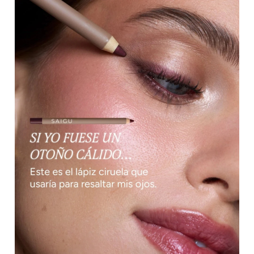 Saigu Cosmetics - *Golden Plum* - Matita per occhi Delineado Infinito - Satin Wine