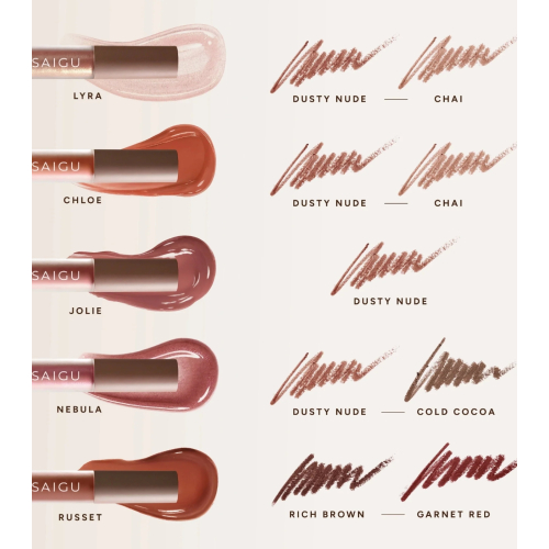 Saigu Cosmetics - Matita labbra Silky Lining - Rich Brown