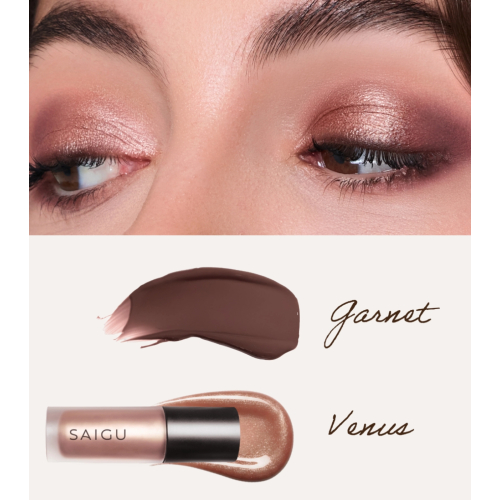 Saigu Cosmetics - Ombretto liquido One Touch Matte - Garnet