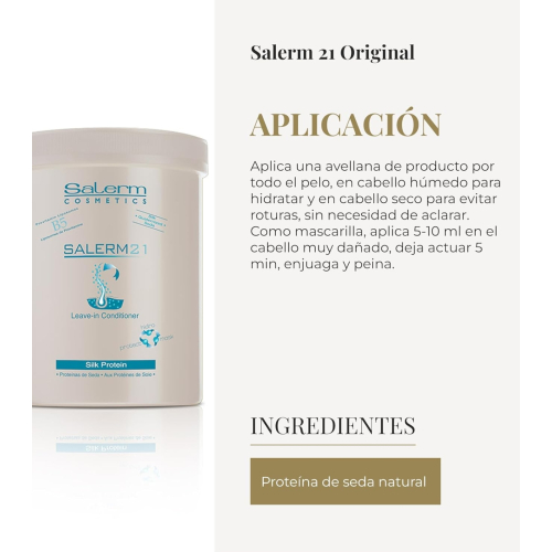Salerm - *Salerm 21* - Maschera balsamo Leave-in Silk Protein