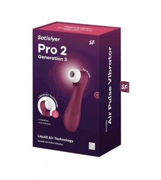 Satisfyer - Stimolatore clitorideo Pro 2 Generation 3 App Connect - Bordeaux