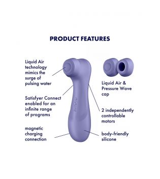 Satisfyer - Stimolatore clitorideo Pro 2 Generation 3 App Connect - Viola
