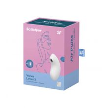 Satisfyer - Stimolatore del clitoride Vulva Lover 2 - Bianco