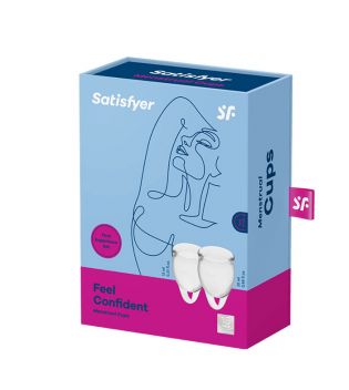 Satisfyer - Kit di coppette mestruali Feel Confident (15 + 20 ml) - Trasparente