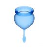 Satisfyer - Kit coppetta mestruale Feel Good (15 + 20 ml) - Blu scuro
