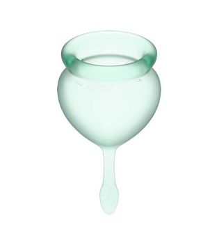 Satisfyer - Kit coppetta mestruale Feel Good (15 + 20 ml) - Verde chiaro