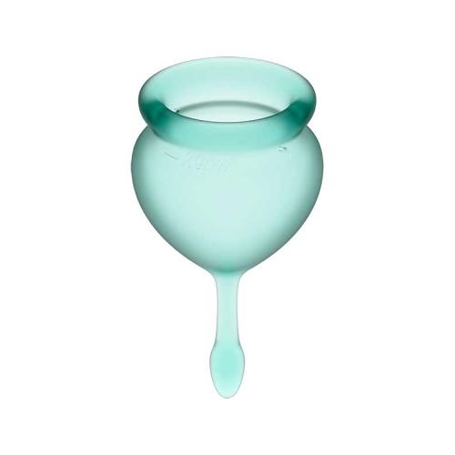 Satisfyer - Kit coppetta mestruale Feel Good (15 + 20 ml) - Verde scuro
