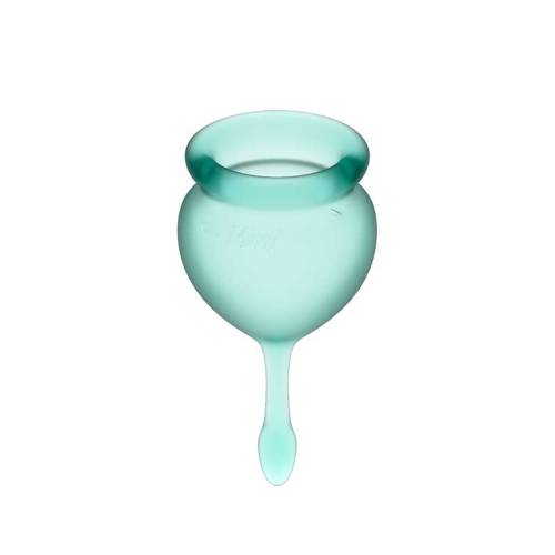 Satisfyer - Kit coppetta mestruale Feel Good (15 + 20 ml) - Verde scuro