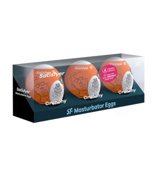 Satisfyer - Set di uova per masturbatore Hydro Active - Crunchy