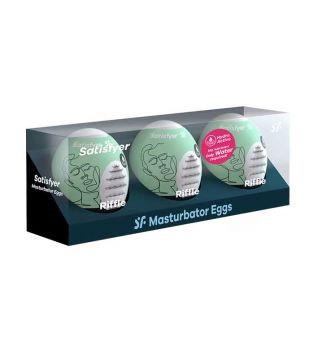 Satisfyer - Set di uova per masturbatore Hydro Active  - Riffle