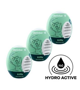 Satisfyer - Set di uova per masturbatore Hydro Active  - Riffle