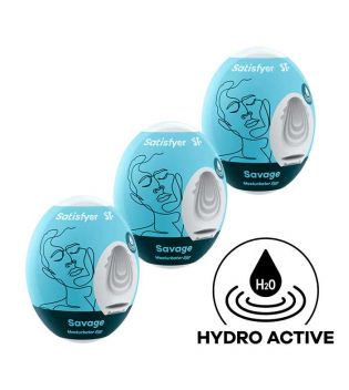 Satisfyer - Set di uova per masturbatore Hydro Active - Savage