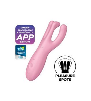 Satisfyer - Vibratore controllato da app Threesome 4 - Rosa