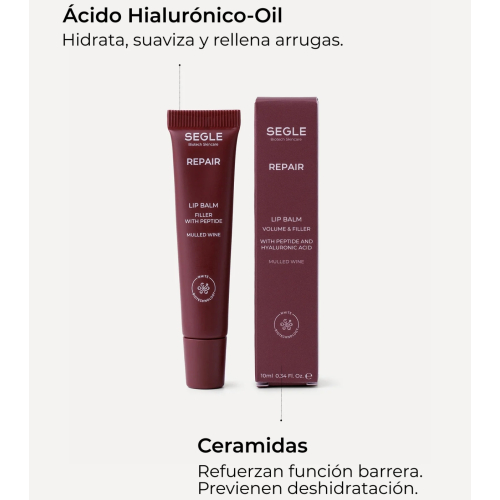 SEGLE - Balsamo labbra con peptidi Repair - Mulled Wine
