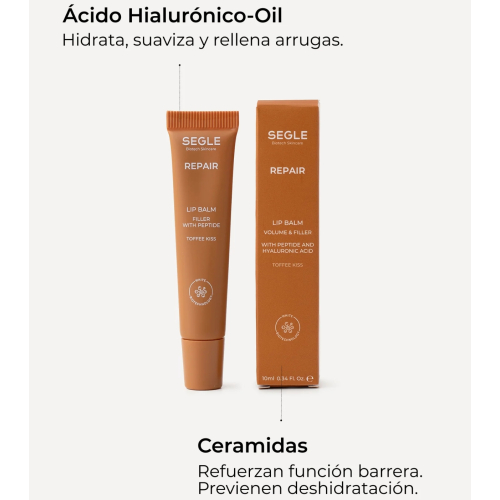 SEGLE - Balsamo labbra con peptidi Repair - Toffee Kiss