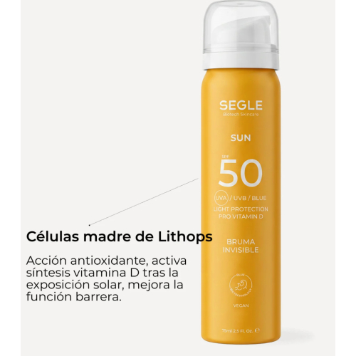 SEGLE - Spray solare invisibile per il viso SPF50