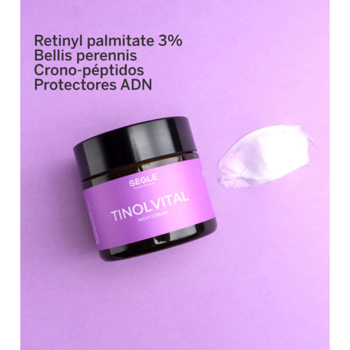 SEGLE - Crema viso notte antietà Tinolvital - Pelle da normale a secca