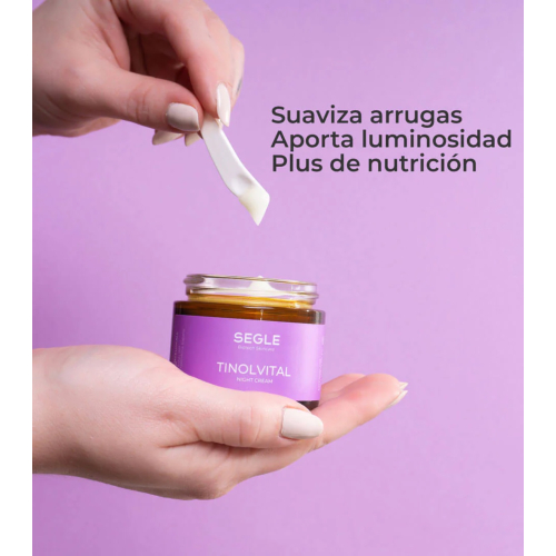 SEGLE - Crema viso notte antietà Tinolvital - Pelle da normale a secca