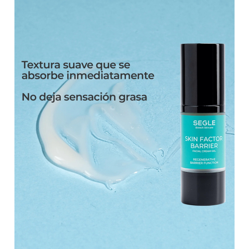 SEGLE - Crema-gel rigenerante e riparatrice Skin Factor Barrier - Pelle sensibile, mista e/o grassa