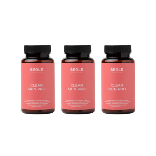 SEGLE - Set di 3 integratori alimentari Clear Skin Pro - 3x60 capsule