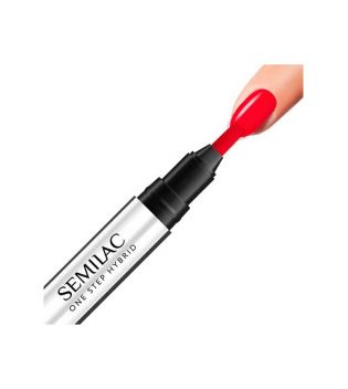 Semilac - Smalto semipermanente su stick Marker One Step Hybrid - S550: Pure Red