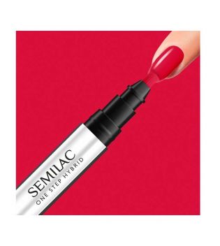 Semilac - Smalto semipermanente su stick Marker One Step Hybrid - S550: Pure Red