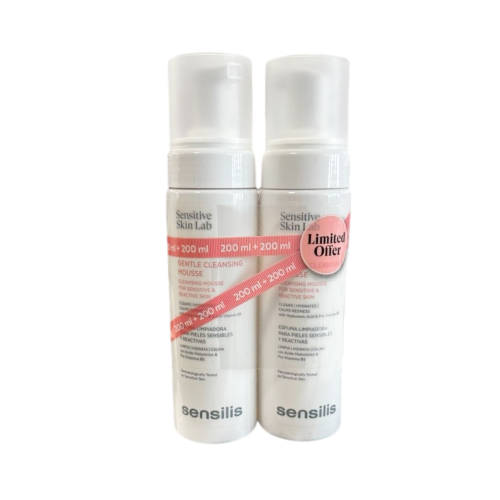Sensilis - Confezione doppia di mousse detergente delicata