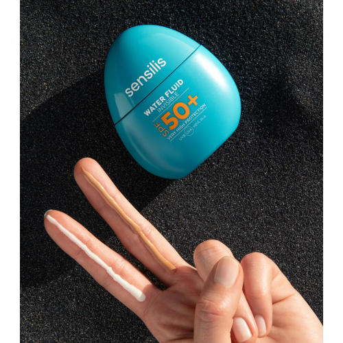 Sensilis - Crema solare colorata per il viso Water Fluid SPF50+