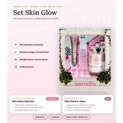Sensilis - *Xmass* - Set Skin Glow di gel viso + Trattamento per occhiaie