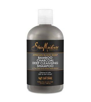 Shea Moisture - Shampoo equilibrante - Sapone nero africano e carbone di bambù