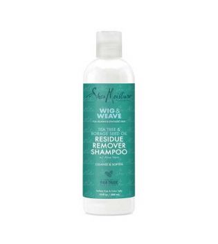 Shea Moisture - Shampoo per la rimozione dei residui Weave & Wig - Oli di tea tree e semi di borragine