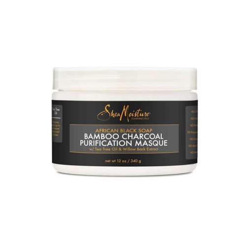 Shea Moisture - Maschera purificante - Sapone nero africano e carbone di bambù